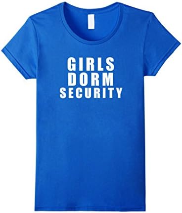 Womens Halloween Girls Dorm Security Guard Funny Costume T Shirt Small Royal Blue