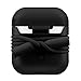 Yometome AirPods Case, Shockproof Silicone Protective Cover Accessories Skin with Earphone Sports Anti-lost Strap Rope for Apple Air pods Charging Ear Hook Dock Cases Black