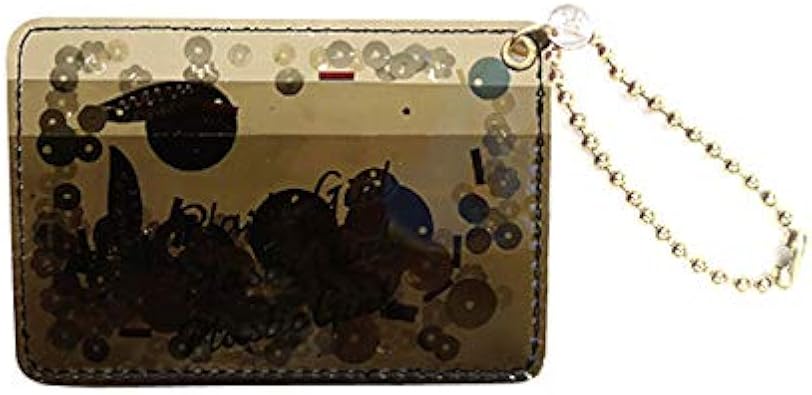 Amazon アコモデ Accommode クリアスパングルパスケース イエローブラウン Accommode アコモデ 定期入れ