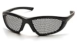 Pyramex Safety Trifecta Eyewear, Black Frame, Punched Steel Lens