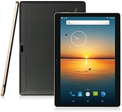 LLLCCORP Unlocked Pad 10 inch Octa Core 2.5Ghz 3G Tablet Android 6.0 Dual SIM Card Slots 4GB RAM 64GB ROM Built-in WIFI Bluetooth GPS Google Plays Store Netflix Youtube (Black)