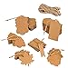 300 PCS Brown Kraft Gift Tags with Twine,VENCINK Blank Paper Jewelry Cloth Hang Personalized Craft PriceTags for Arts and Crafts Wedding Christmas Thanksgiving Birthday Party Decoration 6 Shape