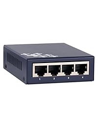 huacomm 5 port Smart 10 100Mbps PoE Switch con 4 puertos Ethernet PoE   IEEE 802.3 af 802.3at       computadora Plug and play   de metal resistente Gris Azul   no administrado   hc1705p