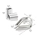 Teenitor High Quaity 100 pcs 1/16-inch Wire Rope Aluminum Sleeves Clip Fittings Cable Crimps + 10 pcs M2 Stainless Steel Thimble Combo