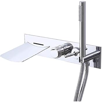 Lovedima Modern Wall Mount Bathroom LED Waterfall Roman ...