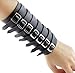 Simplicity Faux Leather Gauntlet Wristband Medieval Bracers Wrist Band, Buckle