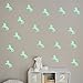 ufengke® 10-pcs Unicorn Wall Decals Fluorescence Stickers Glow in The Dark, Living Room Bedroom Removable Wall Stickers Murals