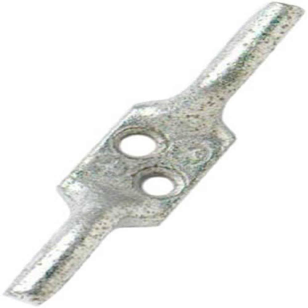 Merriway® BH01718 (2 Pcs) Rope Cleat Hooks, 100mm (4 inch) Galvanised - Pack of 2 Pieces