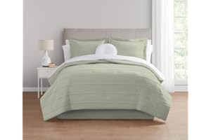 11-Piece Bed in a Bag Comforter Set with Sheets, Soft Sea, King