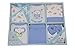 Big Oshi Baby Infants 6 Piece Layette Gift Set, Blue, 0-6 Months