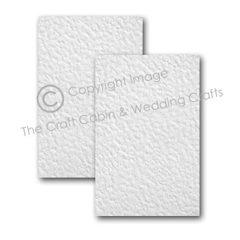 Hammer Embossed White Card A4 280gsm 25 Sheets by Soho Paper Products