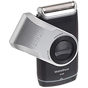 Braun M90 Mobile Shaver for Precision Trimming, Great for Travel, Black/Silver