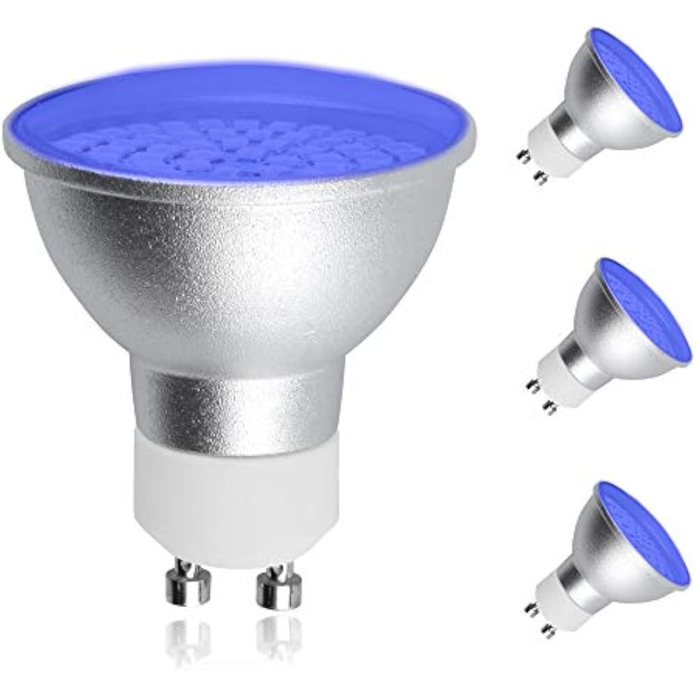 LED MR16 GU10 Light Bulb, Lustaled 5 Watts 120V Blue Spot Lights Bulbs