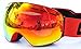 COPOZZ G1 Ski Goggles For Snow Snowboard Snowmobile Skate - For Men Women Youth Boy Girl - Anti Fog UV Protection OTG Over Glasses Helmet Compatible Detachable Double Lens