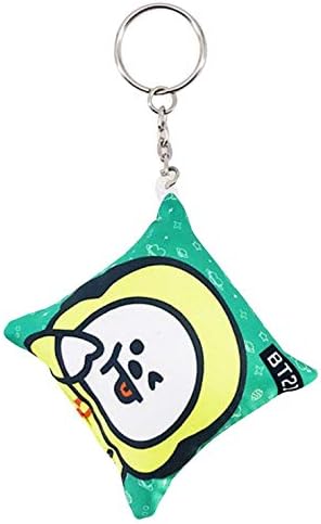 aixingwuzi Wonderful KPOP BTS BLACKPINK GOT7 EXO TWICE SEVENTEEN Throw Pillows Keychain Photo Mini Cushion Key Chain Keychain ( CHIMMY)