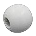 Housweety 200PCs Wood Spacer Beads Round Ball White 10mm Dia.