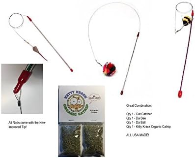 Cat Catcher Combo - Da Ball, Da Bee,Cat Catcher and Kitty Krack Catnip