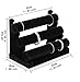 Wudygirl Bracelet Holder Velvet 3 Tier Jewelry Display Stand Storage Watch Bangle Necklace Organizer Showcase(3 Tier)