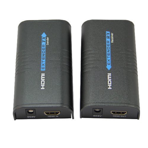 Eazy2hD LKV373 up to 120m/393ft HDMI Extender over Single Cat5/5E/6 Cable Unlimited Extension Support Resolution up to Full HD 1080P