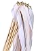 30pcs Ribbon Wands Party Streamers Wedding Party Activities (Peach)