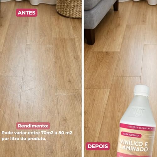 Cera resistente laminados e vinilico acetinada W&W 1L