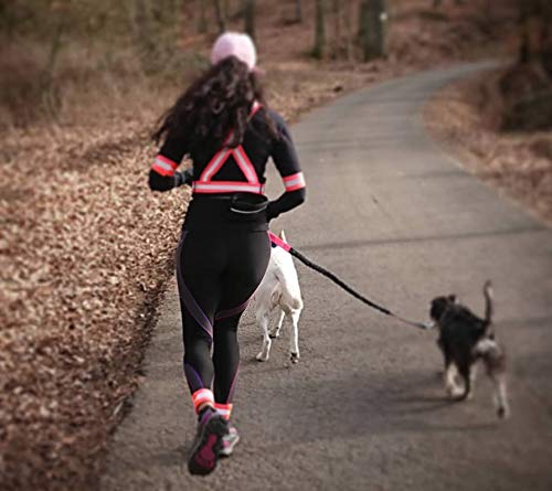 High Visibility Reflective Vest - Safety Reflector Strips Bands - Reflective Running Gear for Men and Women for Night Running, Biking, Walking (Pink Vest + 4 Bands) - Thumbnail 3