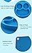 Qshare Toddler Plate, Baby Plate for Babies Toddlers and Kids, Portable BPA-Free FDA Approved Strong Suction Plates for Toddlers, Dishwasher and Microwave Safe Silicone Placemat 11x8x1 inch