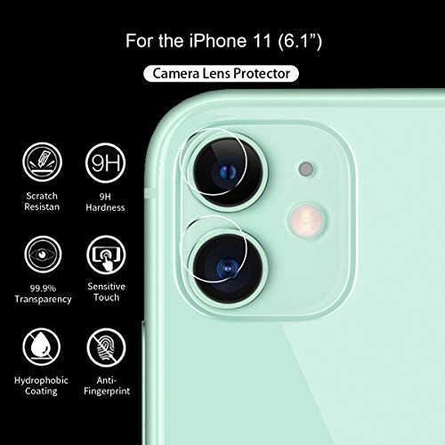 Conleke[3 Pack] Camera Lens Screen Protector for iPhone 11,Ultra-Thin Transparent Clear High Definition Camera Tempered Anti-Scratch Camera Protector-Only for Iphone11(6.1in,2019)