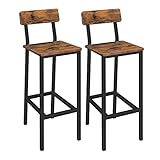 MAHANCRIS Bar Chairs, Set of 2 Bar Stools with