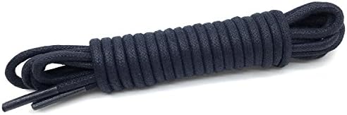 YJRVFINE Round Waxed Shoelaces Dress Boots Shoes Laces 2 Pair
