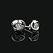 Sannysis 1Pair Beautiful Silvering Crystal Shiny Ear Stud Earrings