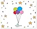 MyExpression.com 20 Colorful Balloons Fill-in Birthday Thank You Cards