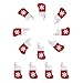 OULII Christmas Sock Gift Bags Snowflake Tableware Holders Candy Pouch Pack 12pcs