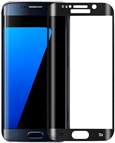 Galaxy S7 Edge Screen Protector, Galaxy S7 Edge Glass Screen Protector,[Full Coverage][No-Bubble][Anti-Scratch][9H Hardness]Tempered Glass Screen Protector for Sumsung Galaxy S7 Edge (Black)