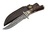 Szco Supplies Damascus El Dorado Skinning Knife
