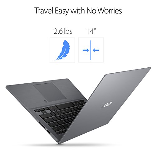 ASUSPRO P5440 Thin and Light Business Laptop, 14” Wideview Full HD Display, Intel Core i7-8550U Processor, 512GB SSD, 16GB RAM, NVIDIA MX130, Windows 10 Pro, Fingerprint, 10hrs Battery Life