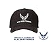 Black New Wing US Air Force Low Profile USAF Hat Cap