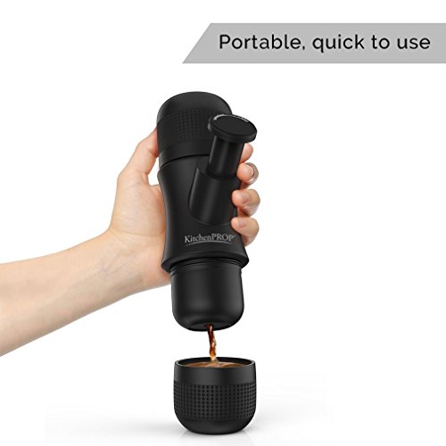 Minipresso KitchenPROP Mini Portable Handheld Espresso Coffee Maker with Carrying Bag-Portable for Home,Office,Travel,Outdoor,BLACK - Thumbnail 5