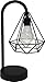 Circleware Triangle Casing Metal Battery Operated Lamp with LED Light, Home Decor for Bedroom, Living Room, Desk, and Table, 6