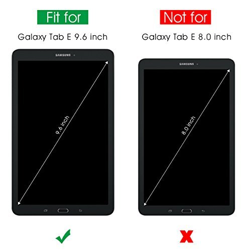 Galaxy Tab E 9.6 Screen Protector [Tempered Glass], SPARIN Ultra Clear High Definition Tempered Glass Screen Protector for Samsung Galaxy Tab E (9.6 Inch, 2015 Version)