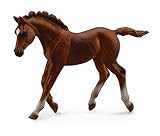 Collect A Horses Thoroughbred Walking Chestnut Foal Toy Figure