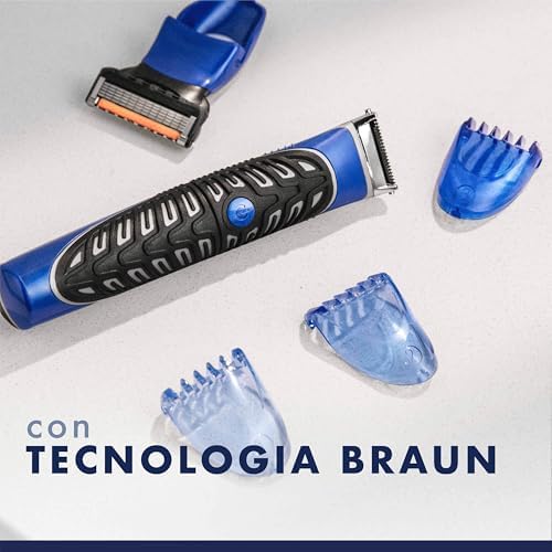 Styler Rasoio Elettrico Barba All-in-One, Rade, Regola, Rifinisce, Rasoio, Regolabarba con Tecnologia Braun e Impugnatura Easygrip per Un'incredibile Precisione e Comfort