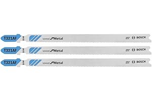 Bosch T321AF3 5-1/4-Inch X 21-Tpi Bim Speed for Metal T-Shank Jigsaw Blade, 3-Pack