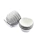 Eoonfirst Silver Foil Cupcake Case Liners Baking Muffin Paper Cups 198 Pcs