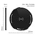 Qi Wireless Charger LUXSURE Qi Wireless Charging Pad 10W Compatible with Samsung Galaxy S10/S9/S8/Note9/Note8, 7.5W Compatible with iPhone XR/XS/X/8, 5W Compatible with All Qi-Enabled Phones (Black)