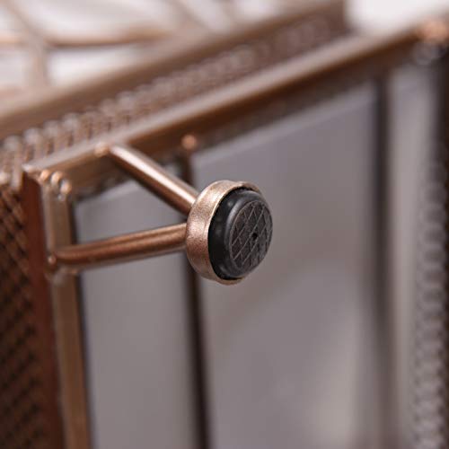 Dualplex Super Quality Umbrella Stand, Umbrella Holder, Antique Look Metal, Entry Hallway Décor, Square Style, w/Removable Drip Tray. Home, Office Decoration Rack Holds Umbrellas Canes Walking Sticks - Thumbnail 4