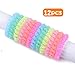 Spiral Hair Ties 12pcs Hair Bands Scrunchies for hair and girls Sports hair ties Suitable for All Hair Types 6 Candy Colors 2pcs/Color