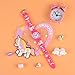 Venhoo Kids Watches 3D Cute Cartoon Waterproof Silicone Children Toddler Wrist Watch Time Teacher Birthday Unicorn Gift for 3 4 5 6 7 8 9 10 Year Girls Little Child-Rose Red