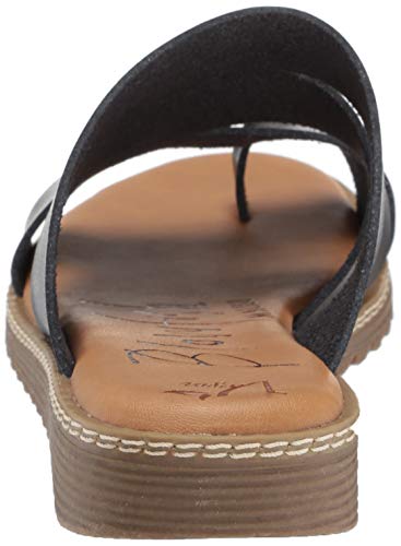 Blowfish Women's Okra Sandal Black Dyecut 10 Medium US