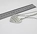 Stainless Steel Best Friends Forever BFF Split Heart Pendant Necklace 2 PC